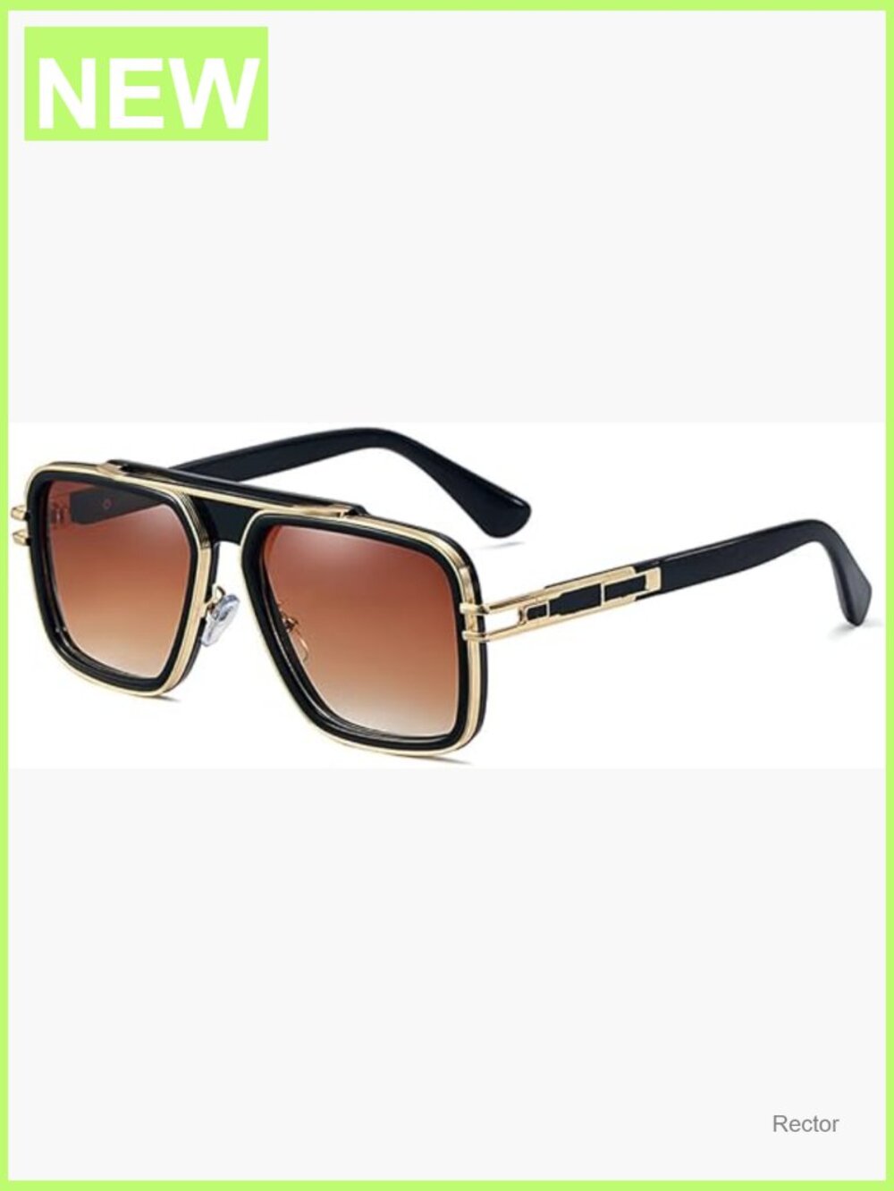 Vintage Square Metal Frame Sunglasses UV400 Retro Shades